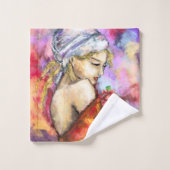  vrouw badhanddoek set bad handdoek (Wasdoekje)