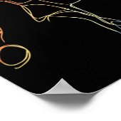 Vrouw Badminton Player Sketch Shuttle Game voor GI Poster (Hoek)