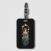  VROUW BAGAGELABEL (Voorkant (verticaal))