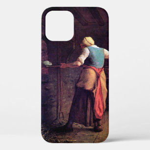 Vrouw Baking Bread, Jean-Francois Millet Case-Mate iPhone Case