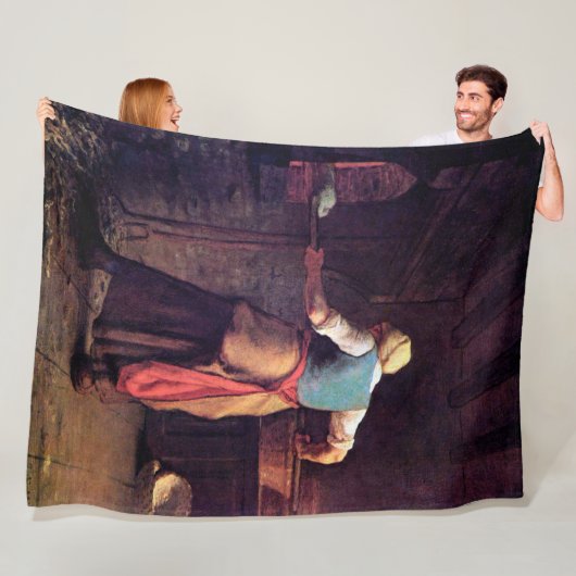 Vrouw Baking Bread, Jean-Francois Millet Fleece Deken (In situ)