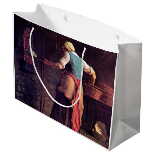 Vrouw Baking Bread, Jean-Francois Millet Groot Cadeauzakje (Achterkant Gekanteld)