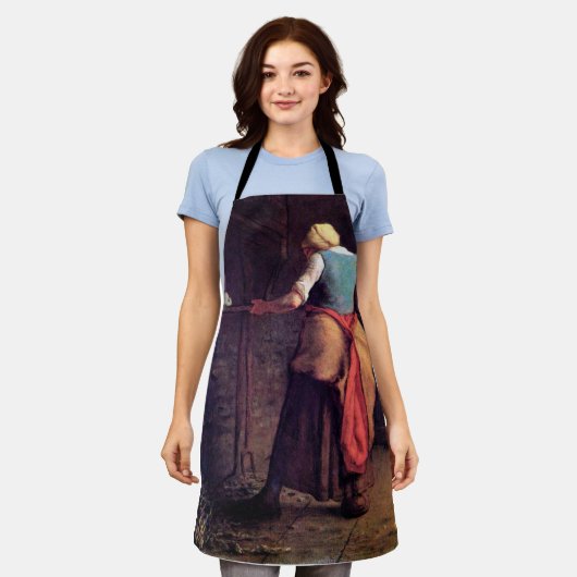 Vrouw Baking Bread, Jean-Francois Millet Schort (Gedragen)