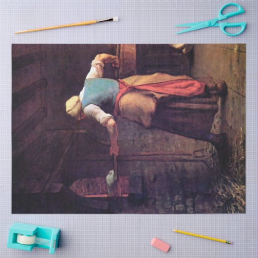 Vrouw Baking Bread, Jean-Francois Millet Tissuepapier (Craft)