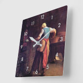 Vrouw Baking Bread, Jean-Francois Millet Vierkante Klok (Hoek)