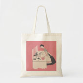  vrouw-baking tote bag (Voorkant)