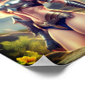 Vrouw Barbarian Fantasy Poster (Hoek)