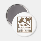 Vrouw Barbarian Magneet (Voorkant / Achterkant)