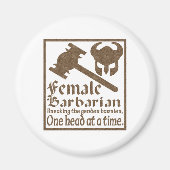 Vrouw Barbarian Magneet (Voorkant)