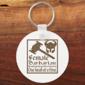 Vrouw Barbarian Sleutelhanger (Voorkant)