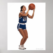 Vrouw basketbal poster (Voorkant)
