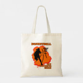 Vrouw Basketbal Speler Favoriete Game Tote Bag (Achterkant)