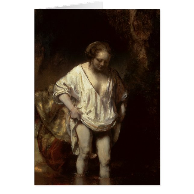 Vrouw Bathing in een Stream, 1654 (Voorkant)