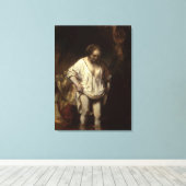 Vrouw Bathing in een Stream, 1654 Canvas Afdruk (Insitu (Houten vloer))