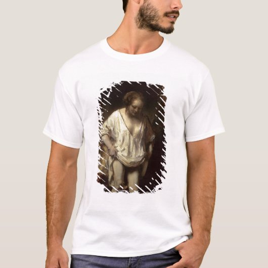 Vrouw Bathing in een Stream, 1654 T-shirt (Voorkant)