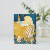 Vrouw Bathing, Mary Cassatt Briefkaart (Staand voorkant)