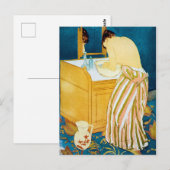 Vrouw Bathing, Mary Cassatt Briefkaart (Voorkant / Achterkant)