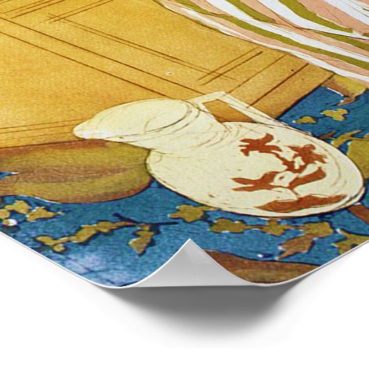 Vrouw Bathing, Mary Cassatt Poster (Hoek)