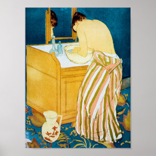 Vrouw Bathing, Mary Cassatt Poster