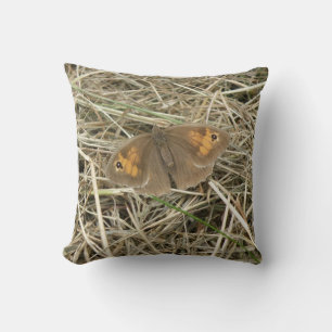 Vrouw Beadow Brown Butterfly Pillow Kussen