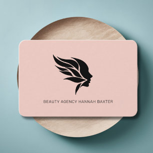 Vrouw Beauty Logo, Modern, Salon, Roze Visitekaartje