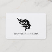 Vrouw Beauty Logo, Modern, Salon, Visitekaartje (Voorkant)