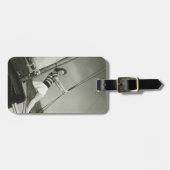 Vrouw Bedrijf dat op jacht rijdt Bagagelabel (Voorkant horizontaal)