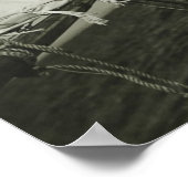 Vrouw Bedrijf dat op jacht rijdt Poster (Hoek)