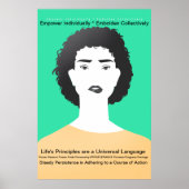 Vrouw: Beginselen van het leven — doorzettingsverm Poster (Voorkant)