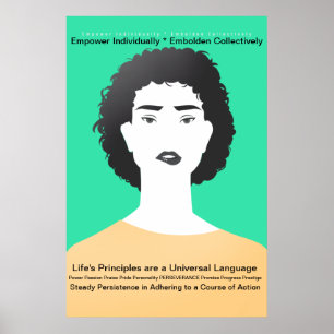 Vrouw: Beginselen van het leven — doorzettingsverm Poster