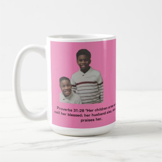 vrouw beker koffiemok (Links)