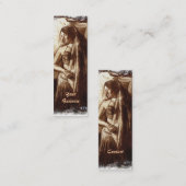 Vrouw Belly Dancer met Veil Mini Visitekaartje (Voorkant / Achterkant)