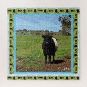Vrouw Belted Galloway Koe Legpuzzel