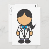 Vrouw Beroepsopleiding medische arts Briefkaart (Voorkant / Achterkant)