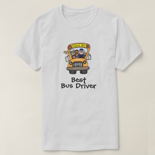 Vrouw - Beste schoolbuschauffeur T-shirt (Design voorkant)