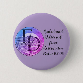Vrouw Bevrijdingsknoop Ronde Button 5,7 Cm