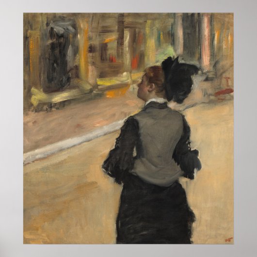 Vrouw: Bezoek een museum - Edgar Degas Fine Art Poster (Voorkant)