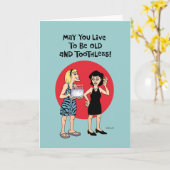 Vrouw BFF Verjaardag Kaart (Gele Bloem)