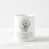 Vrouw Bichon Frise Keepomwille Koffiemok (Center)