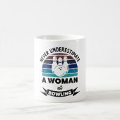 Vrouw bij Bowling Funny Bowl Gift Moms Koffiemok (Center)