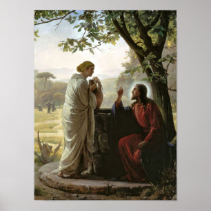 Vrouw bij de Put, Religieus Poster