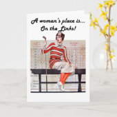 Vrouw bij de verbindingen kaart (Gele Bloem)