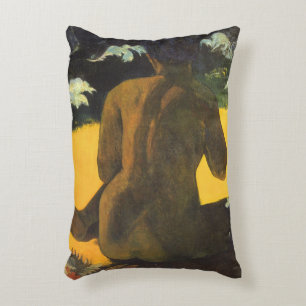 Vrouw bij de zee door Paul Gauguin, Vintage Fine A Accent Kussen