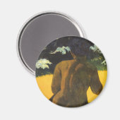 Vrouw bij de zee van Paul Gauguin Magneet (Voorkant / Achterkant)