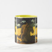 Vrouw bij de zee van Paul Gauguin Mok (Midden)