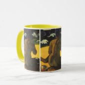 Vrouw bij de zee van Paul Gauguin Mok (Voorkant links)