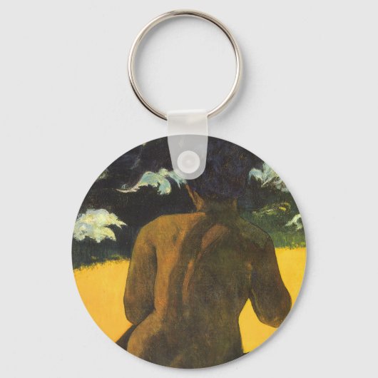 Vrouw bij de zee van Paul Gauguin Sleutelhanger (Voorkant)