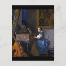 Vrouw bij een maagd door Vermeer Briefkaart