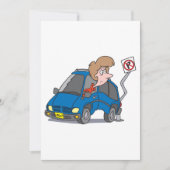 Vrouw bij een ongeval kaart (Voorkant)