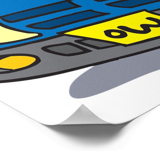 Vrouw bij een ongeval poster (Hoek)